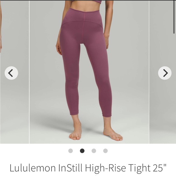 instill pant 25" vintage plum size 2 lululemon nwt - Picture 11 of 14
